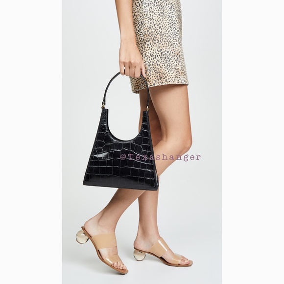 NWT STAUD Rey Shoulder Bag Black - Picture 2 of 15